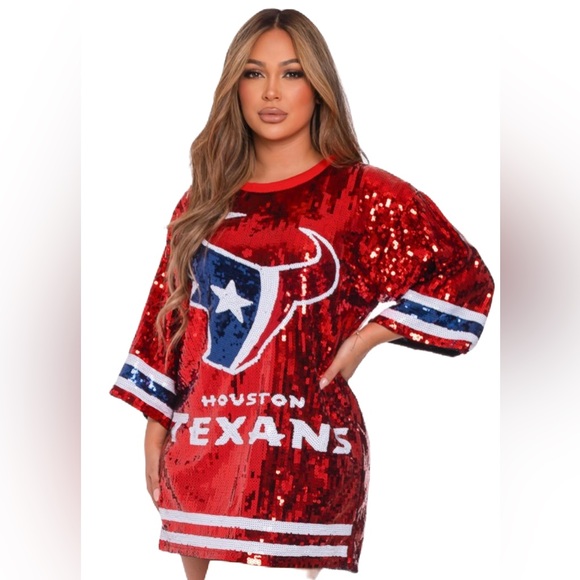 Sale‼️Houston Texans sequin dress. No discount - Picture 11 of 13